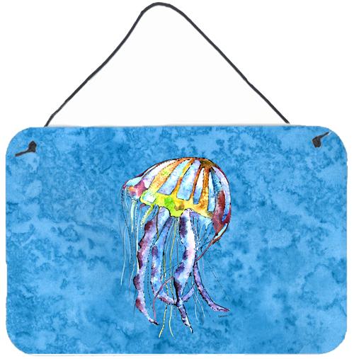 Jellyfish Indoor Aluminium Metal Wall or Door Hanging Prints by Caroline's Treasures