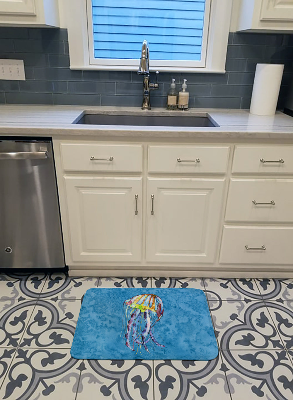 Jellyfish Machine Washable Memory Foam Mat 8682RUG - the-store.com