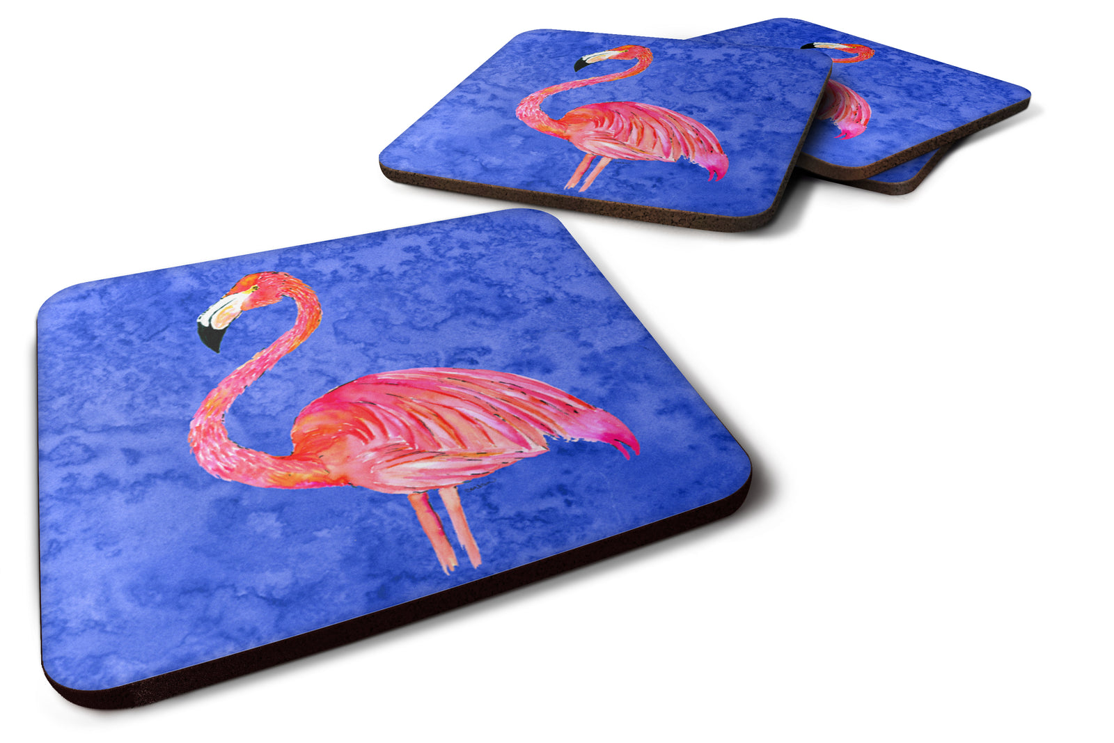 Set of 4 Flamingo  Foam Coasters - the-store.com