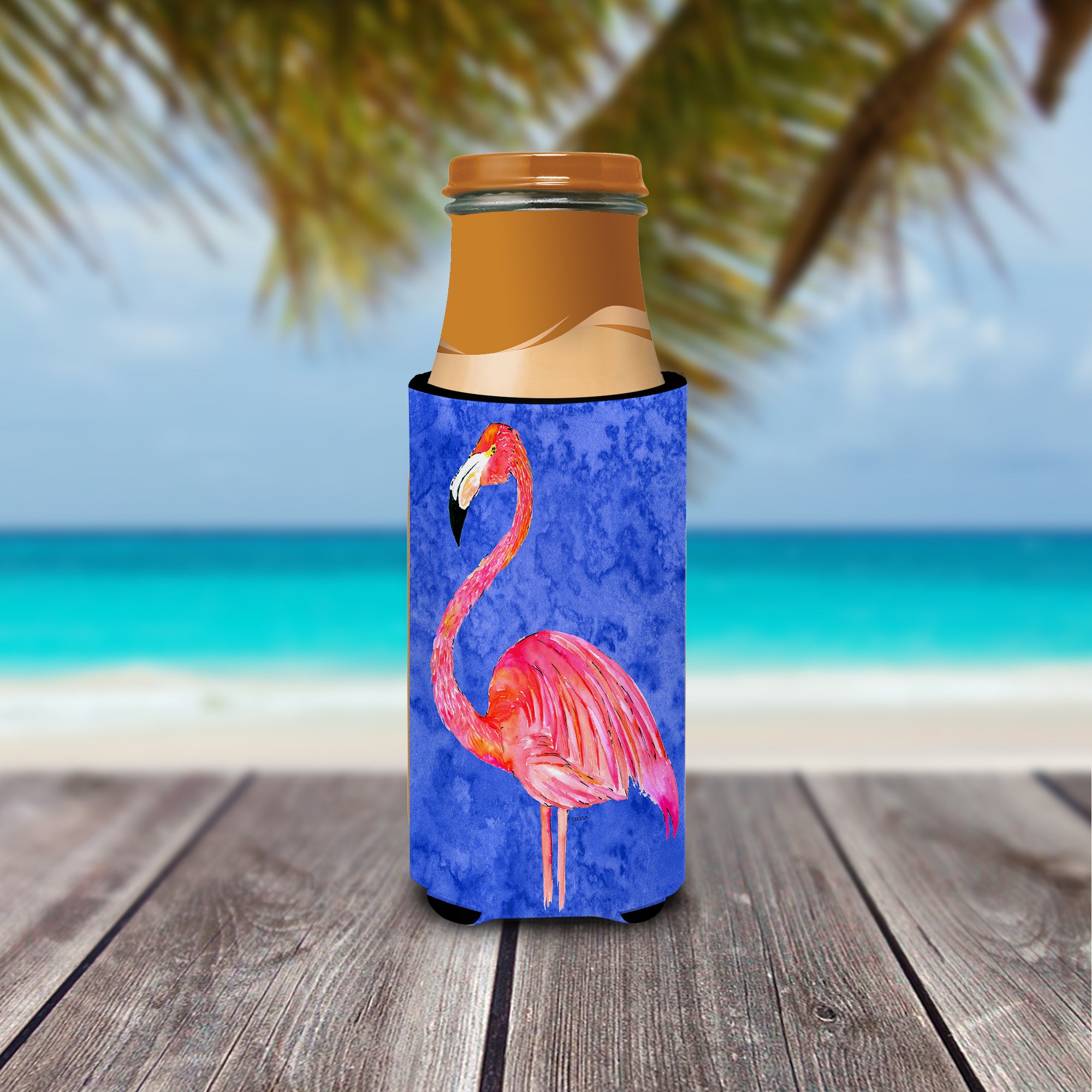 Pink Flamingo Ultra Beverage Insulators for slim cans 8685MUK.