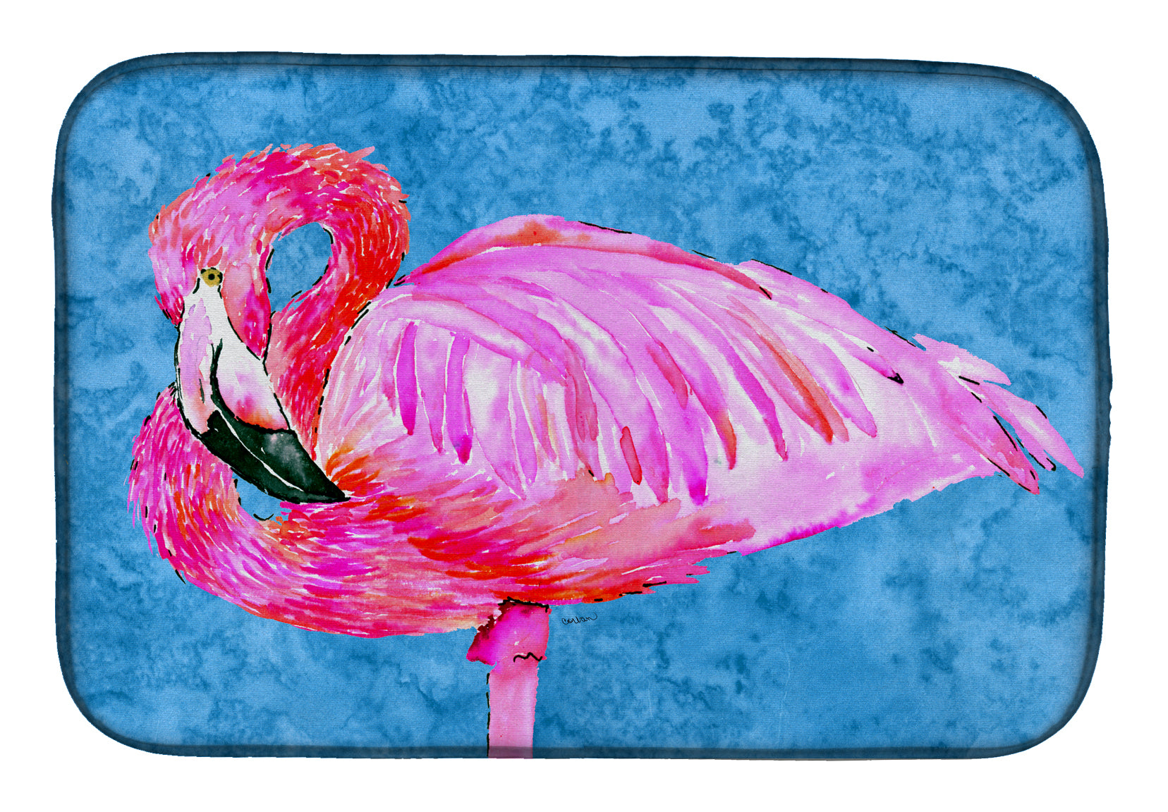 Flamingo Dish Drying Mat 8686DDM  the-store.com.