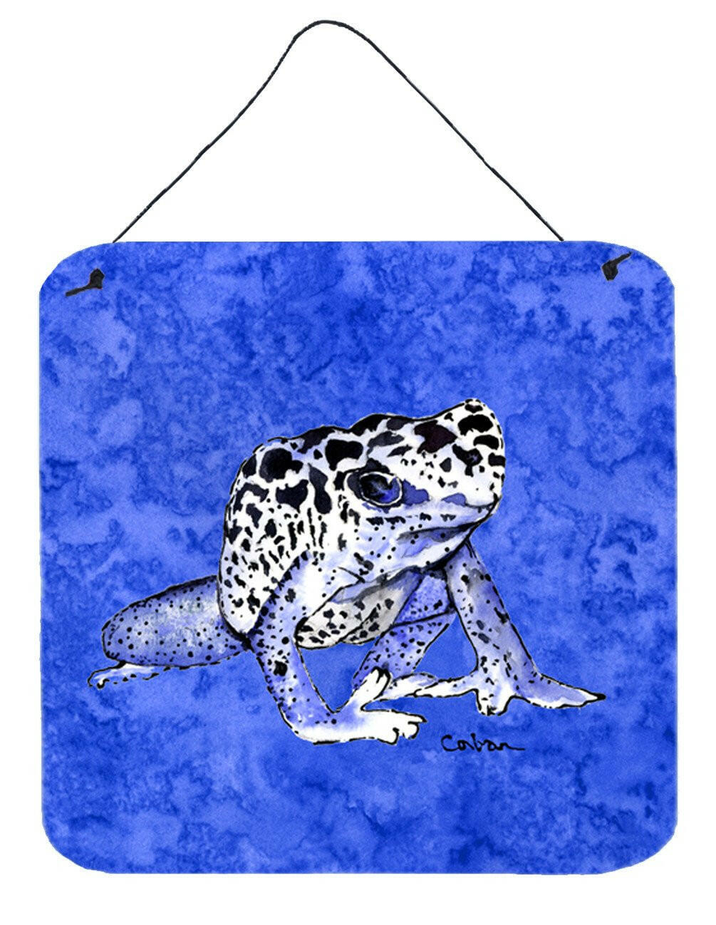 Frog Aluminium Metal Wall or Door Hanging Prints by Caroline&#39;s Treasures