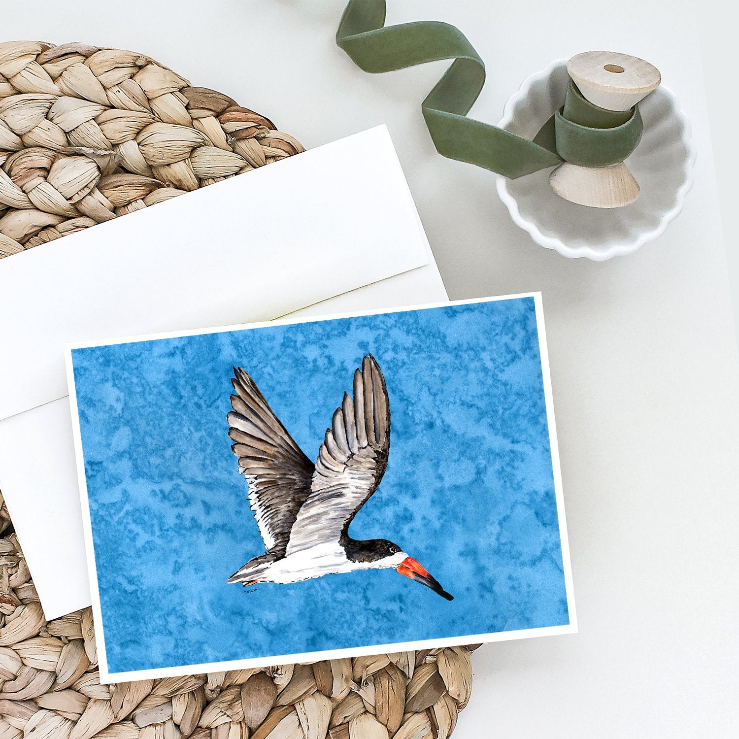 Buy this Bird on Blue Greeting Cards and Envelopes Pack of 8