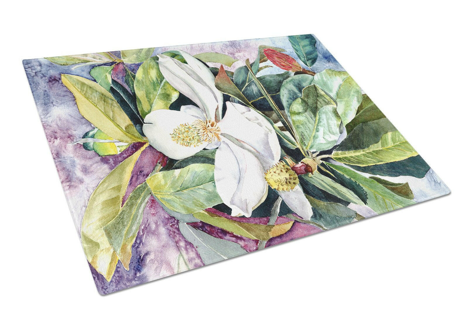 Magnolia Glass Cutting Board Large 8700LCB by Caroline's Treasures