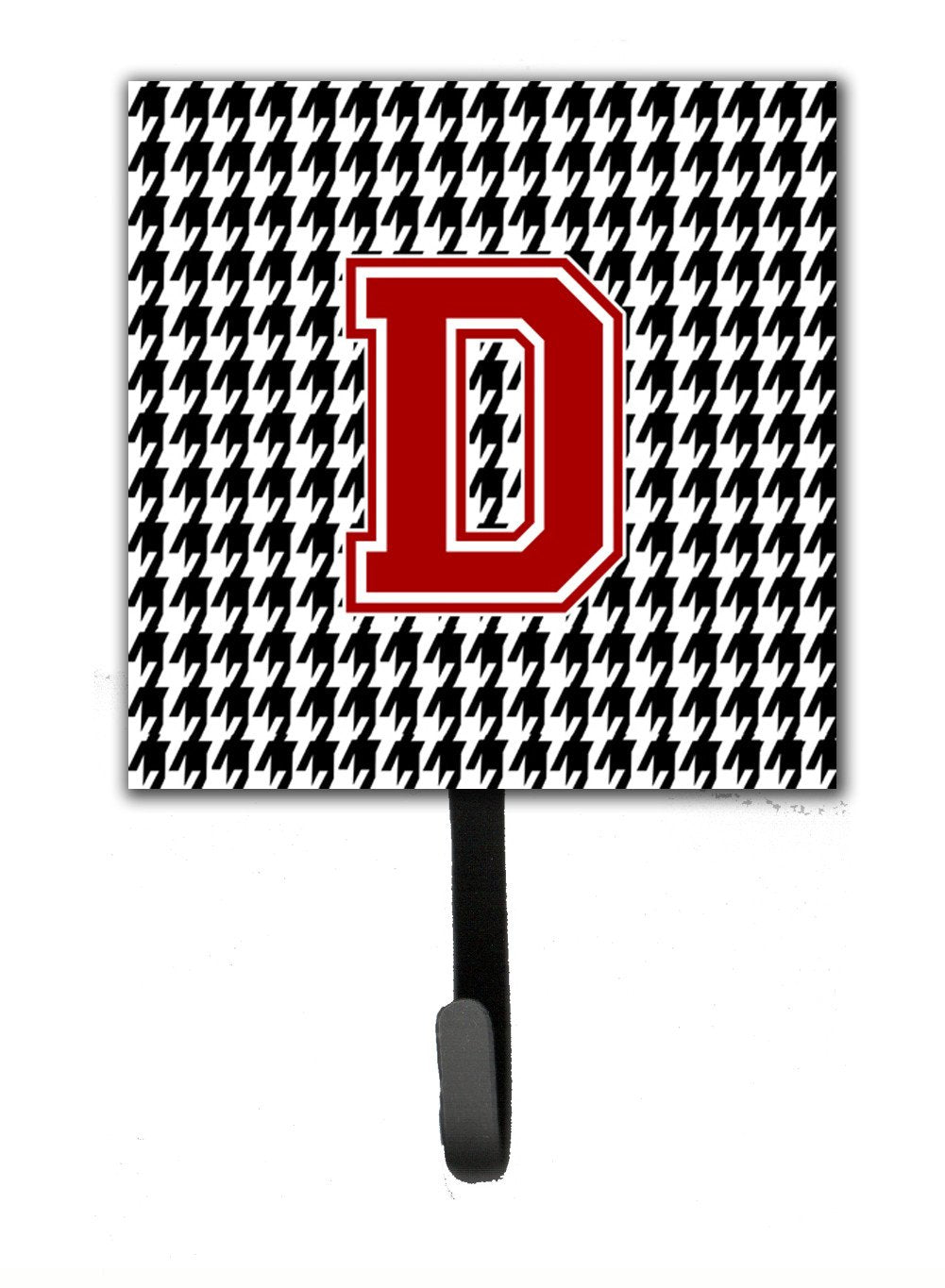 Monogram - Initial D Houndstooth Leash Holder or Key Hook CJ1021 by Caroline's Treasures