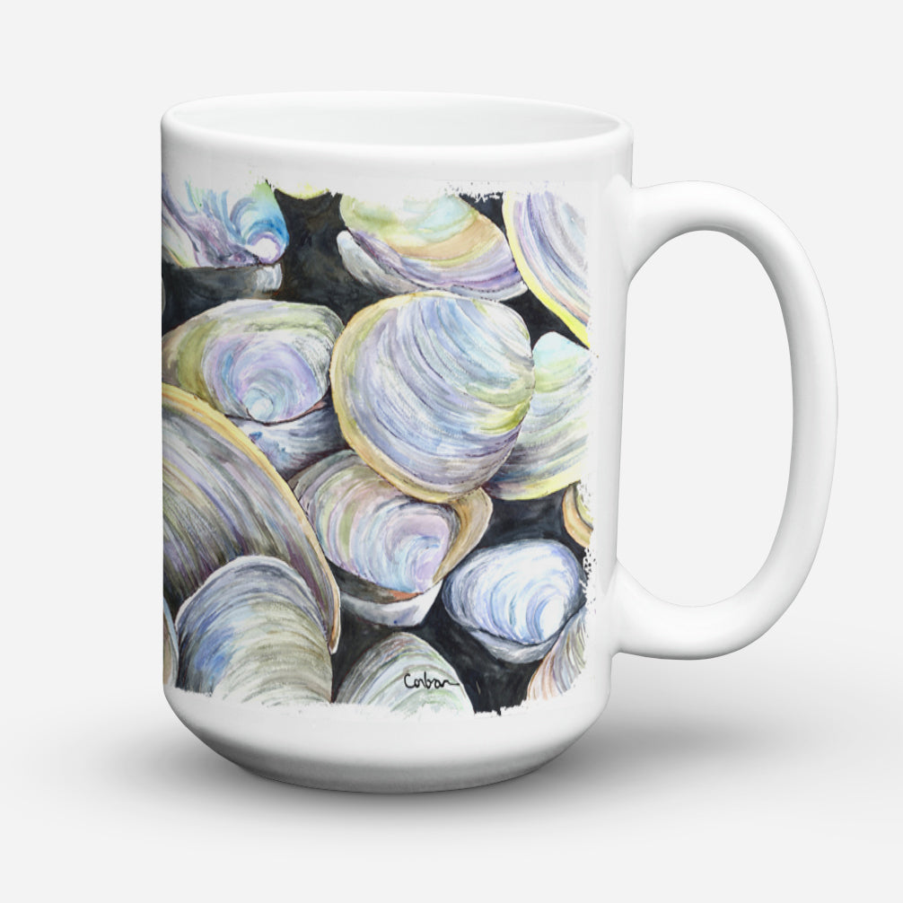 Clam Quahog Dishwasher Safe Microwavable Ceramic Coffee Mug 15 ounce 8714CM15  the-store.com.