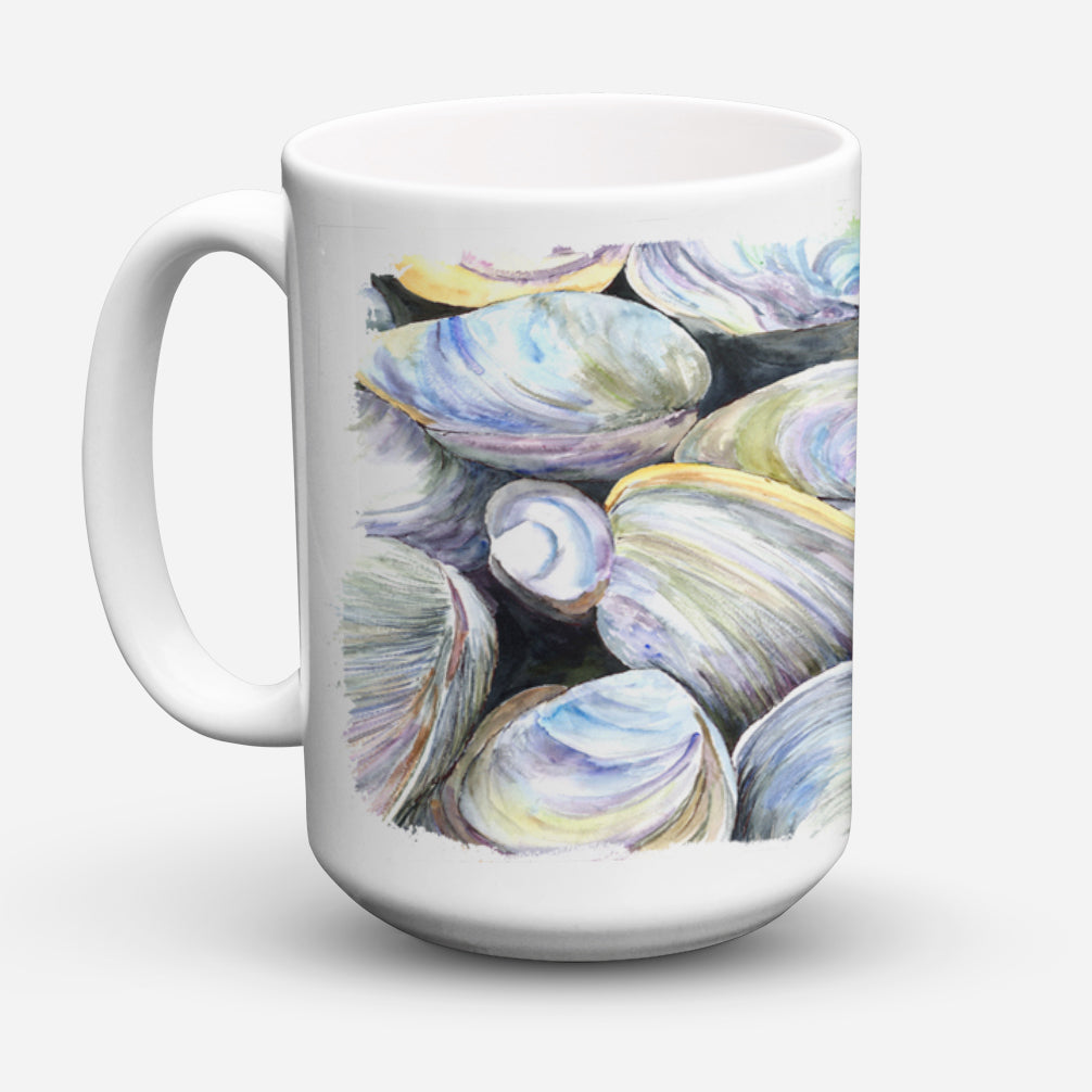 Clam Quahog Dishwasher Safe Microwavable Ceramic Coffee Mug 15 ounce 8714CM15  the-store.com.