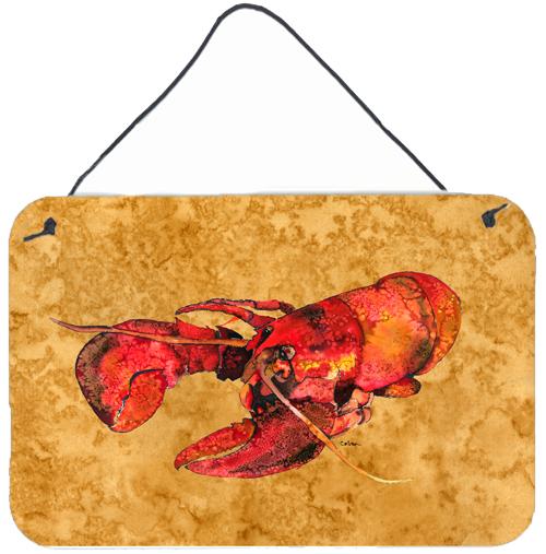 Lobster  Indoor Aluminium Metal Wall or Door Hanging Prints by Caroline's Treasures