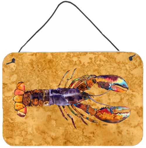 Lobster Indoor Aluminium Metal Wall or Door Hanging Prints by Caroline's Treasures