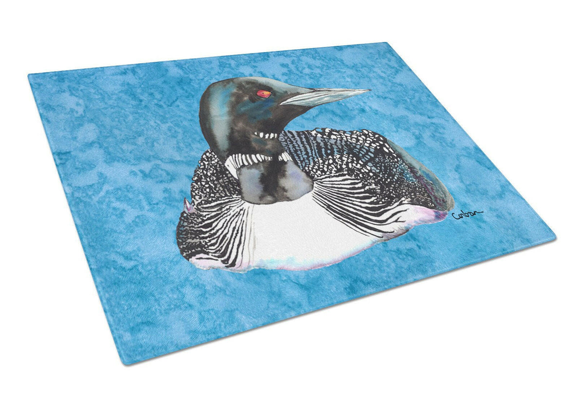 Loon  Glass Cutting Board Large by Caroline&#39;s Treasures