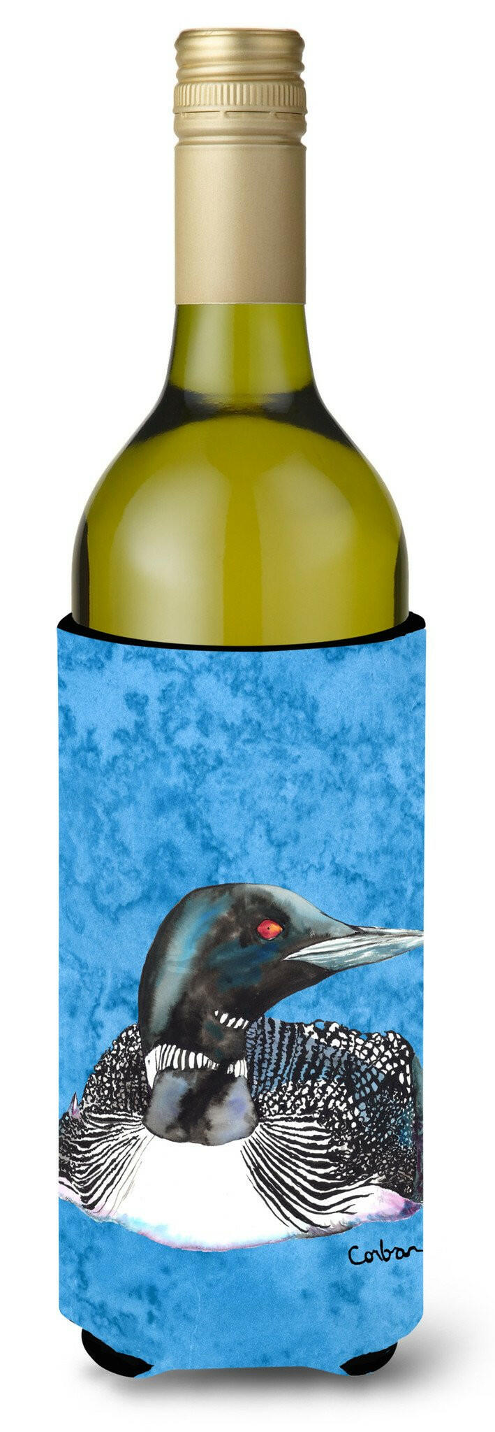 Loon Wine Bottle Beverage Insulator Beverage Insulator Hugger by Caroline's Treasures