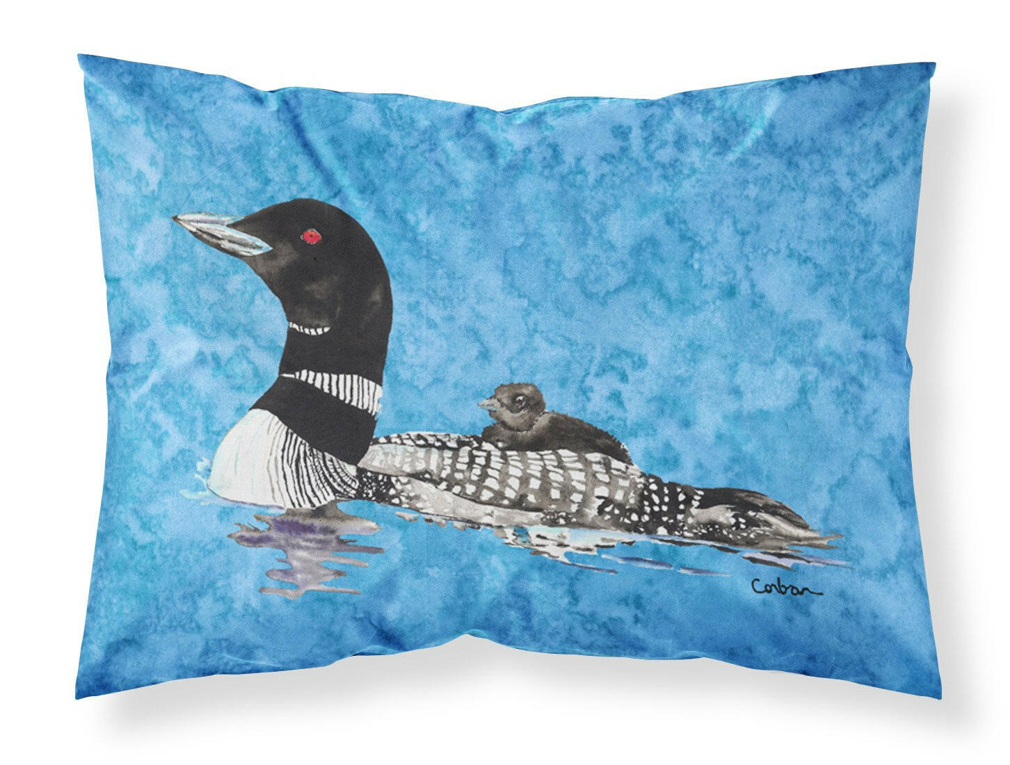 Loon  Moisture wicking Fabric standard pillowcase by Caroline's Treasures