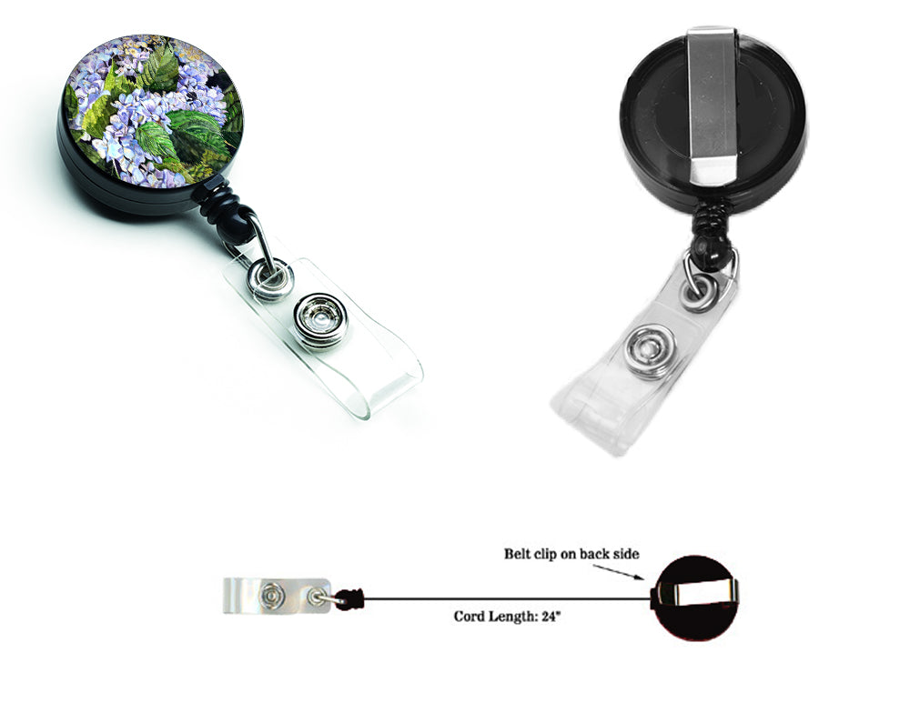 Hydrangea Retractable Badge Reel 8730BR  the-store.com.