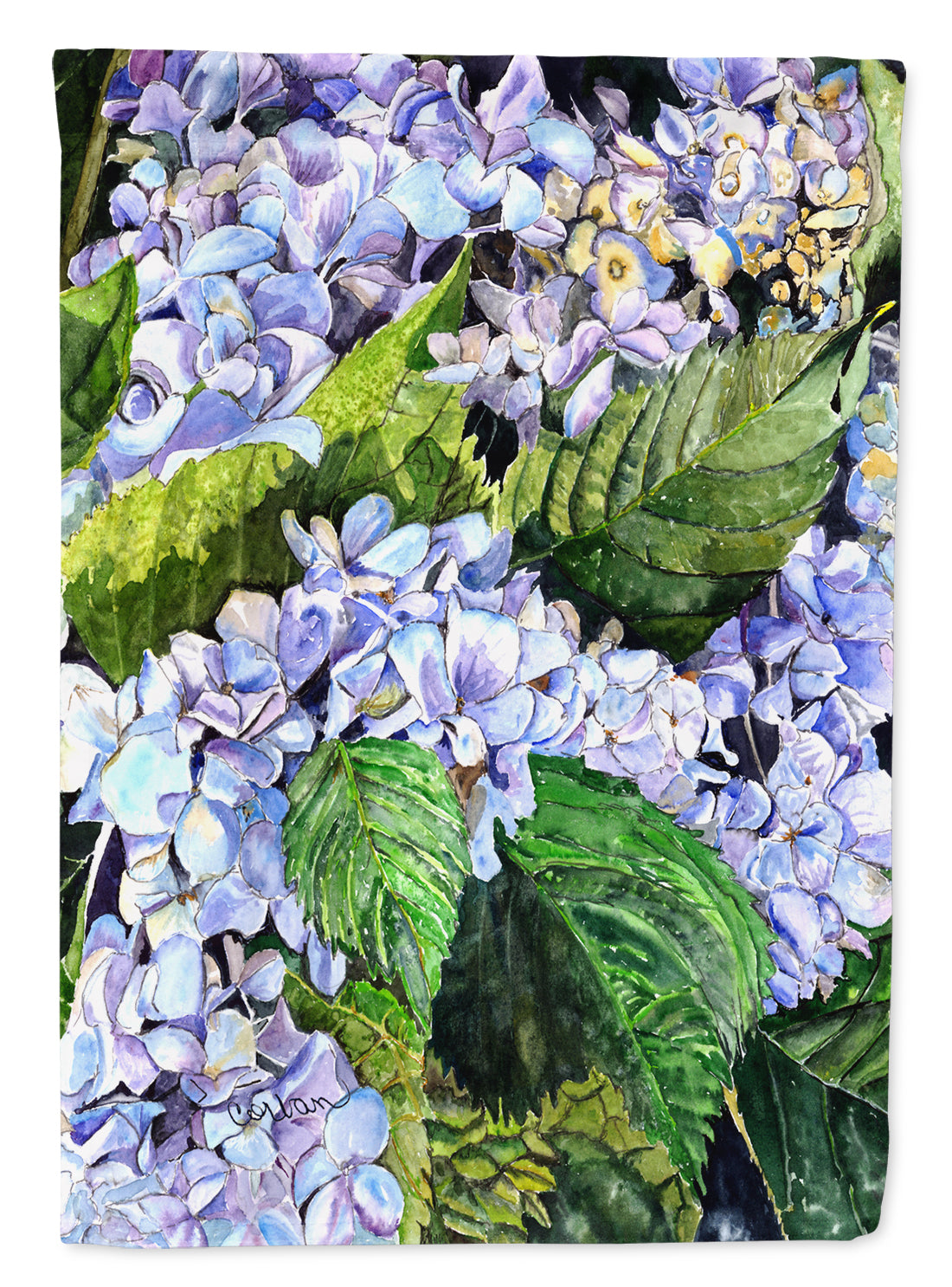 Hydrangea  Flag Canvas House Size  the-store.com.