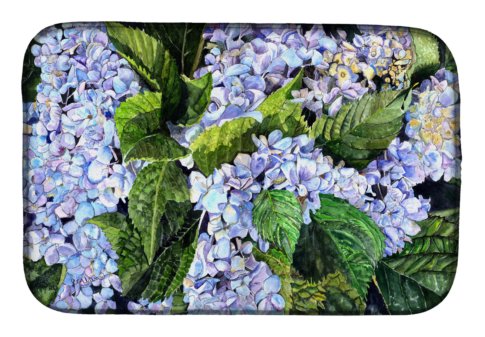 Hydrangea Dish Drying Mat 8730DDM  the-store.com.