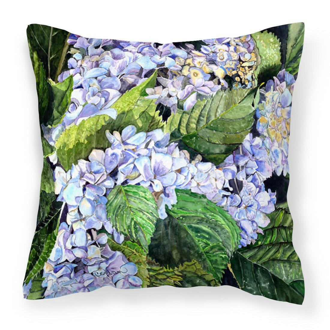 Hydrangea Fabric Decorative Pillow 8730PW1414 - the-store.com