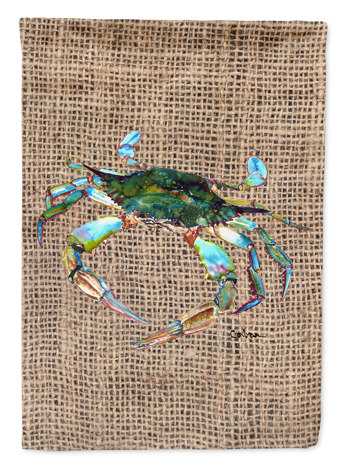 Crab  Flag Canvas House Size  the-store.com.