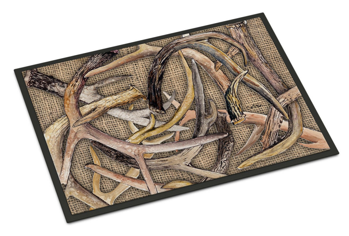 Deer Horns  Indoor or Outdoor Mat 24x36 Doormat - the-store.com