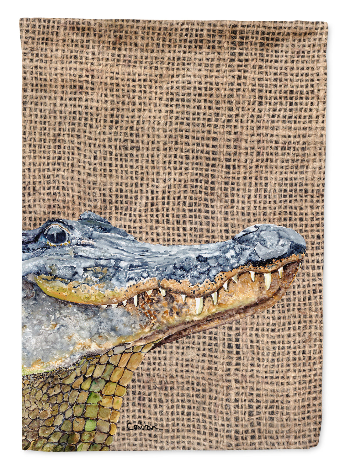 Alligator  Flag Canvas House Size  the-store.com.