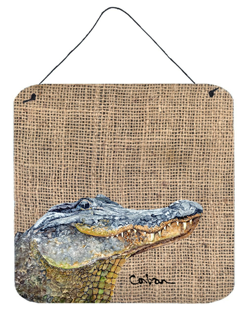 Alligator Aluminium Metal Wall or Door Hanging Prints by Caroline's Treasures