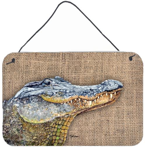 Alligator Indoor Aluminium Metal Wall or Door Hanging Prints by Caroline's Treasures