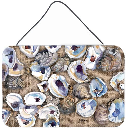 Oyster  Indoor Aluminium Metal Wall or Door Hanging Prints by Caroline's Treasures