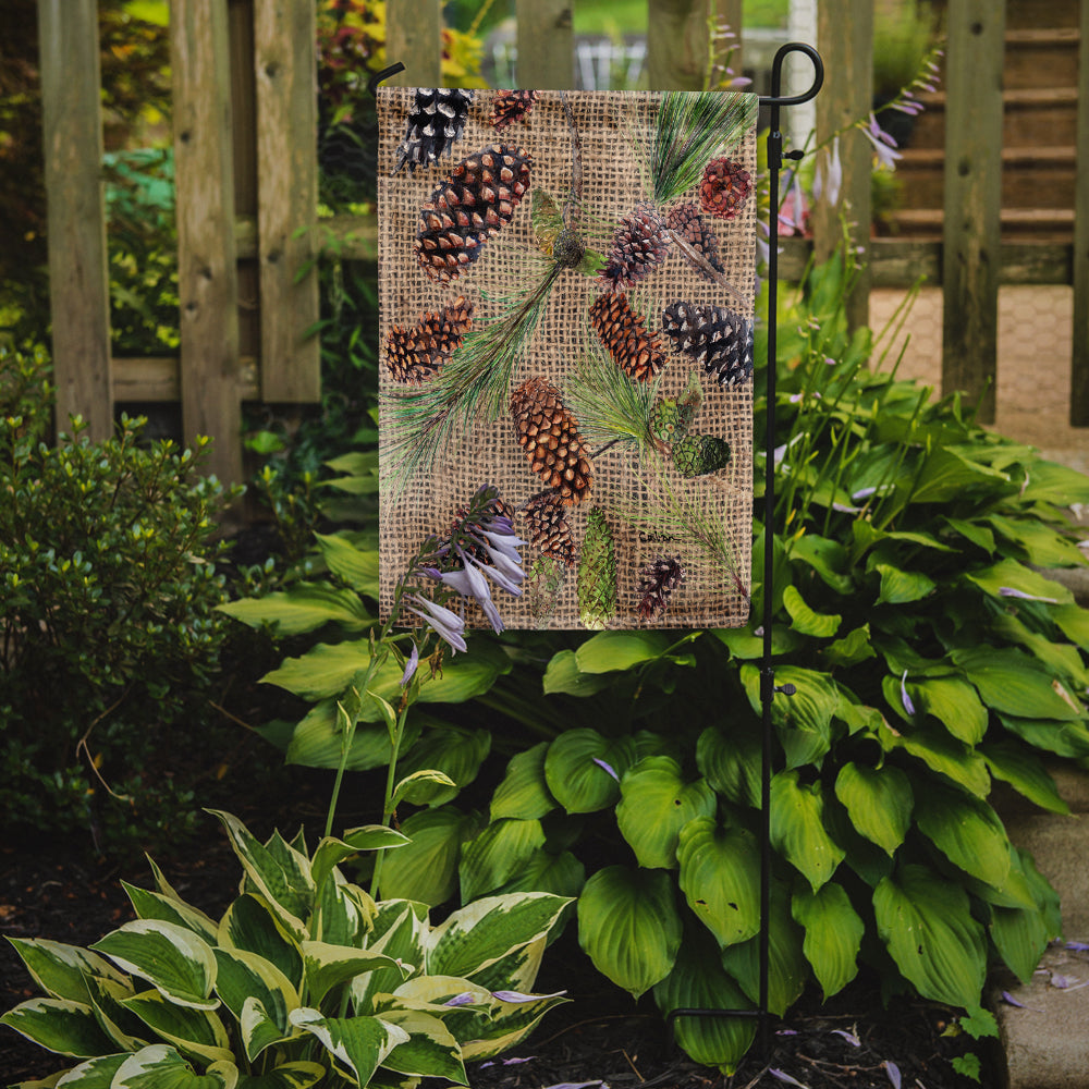 Pine Cones  Flag Garden Size.