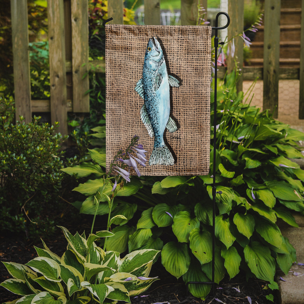 Fish Speckled Trout Flag Garden Size.