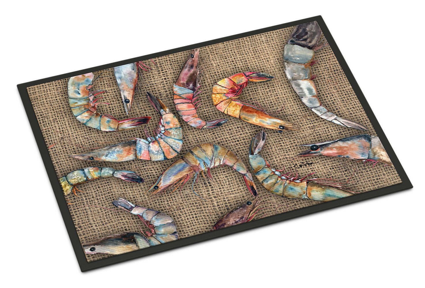 Shrimp  Indoor or Outdoor Mat 24x36 Doormat - the-store.com