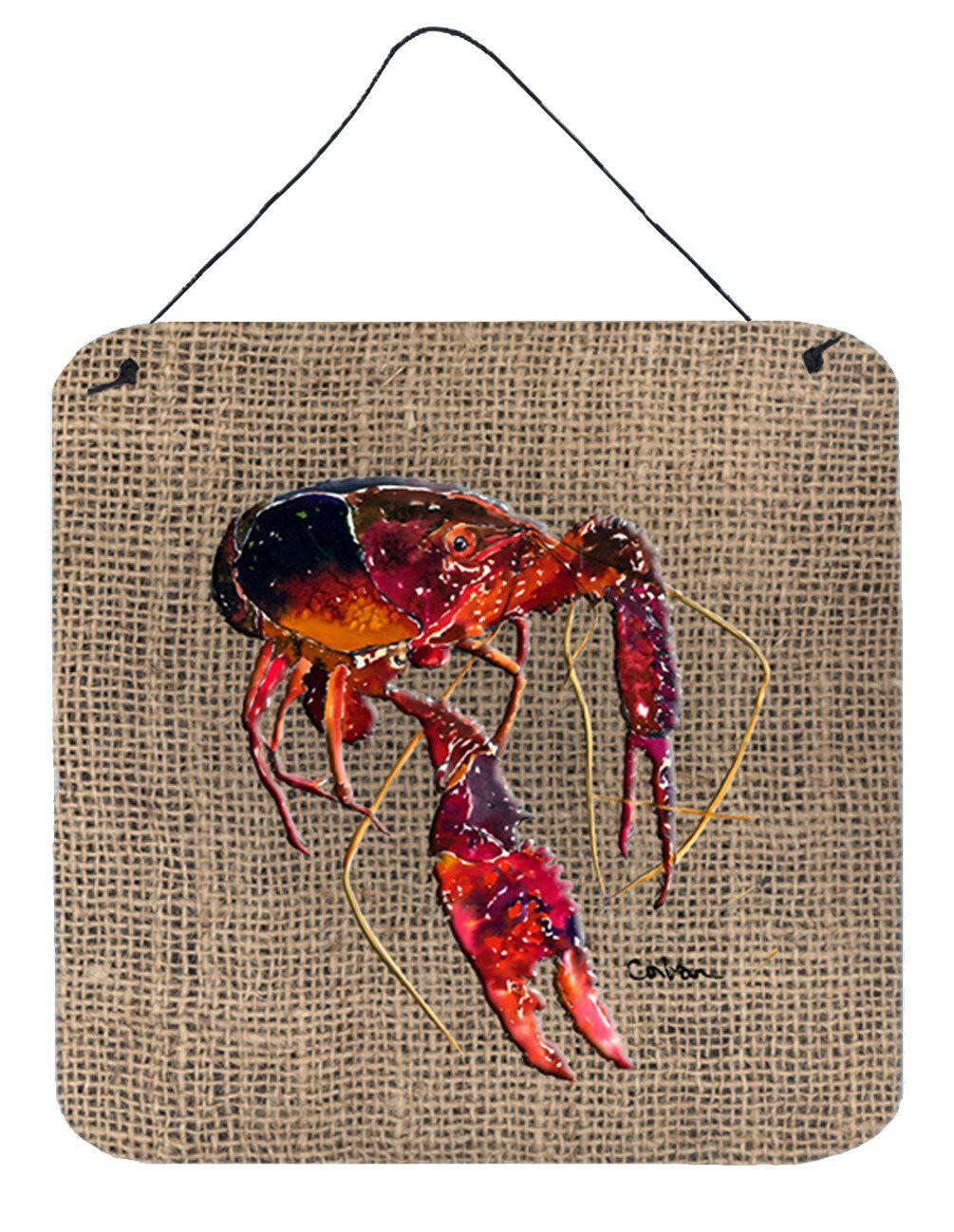 Crawfish Aluminium Metal Wall or Door Hanging Prints by Caroline&#39;s Treasures