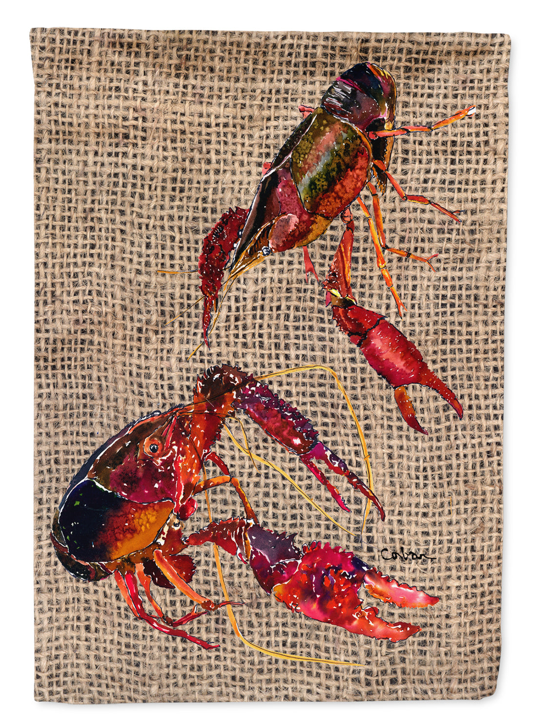 Crawfish  Flag Garden Size.