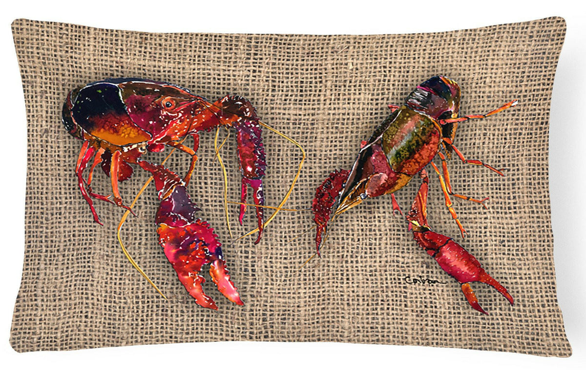 Crawfish   Canvas Fabric Decorative Pillow by Caroline&#39;s Treasures