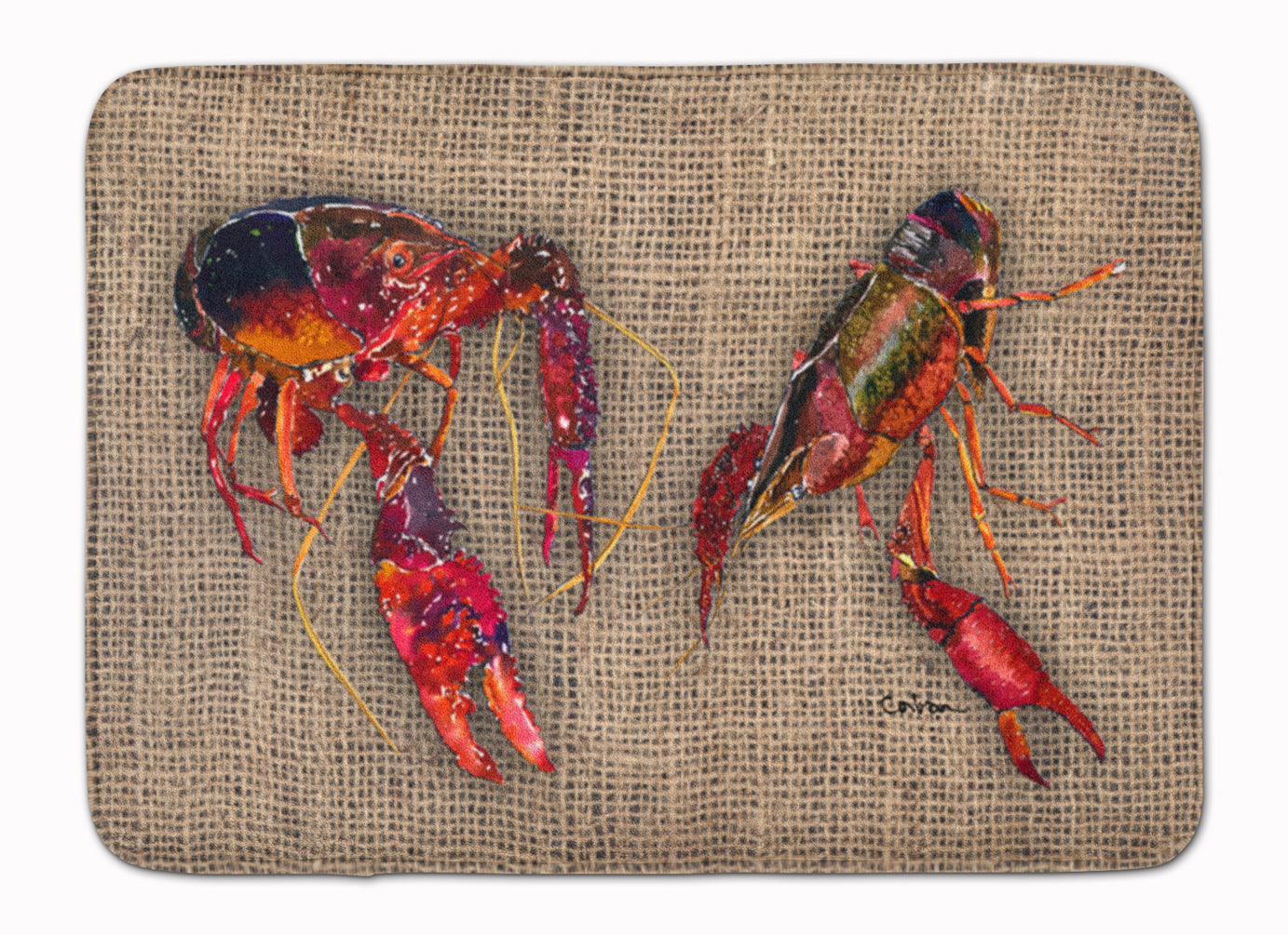 Crawfish Machine Washable Memory Foam Mat 8739RUG - the-store.com