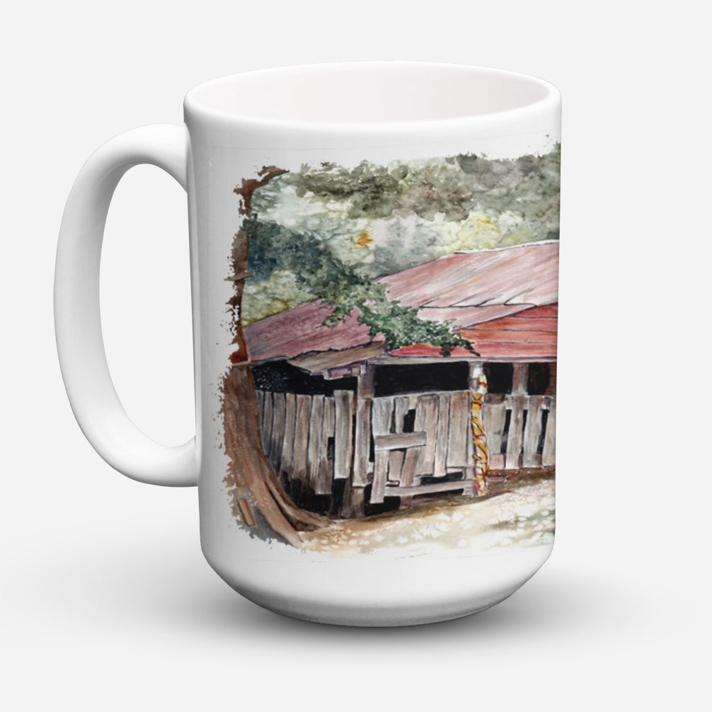 Old Barn Dishwasher Safe Microwavable Ceramic Coffee Mug 15 ounce 8740CM15  the-store.com.