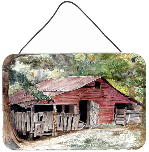 Old Barn Indoor Aluminium Metal Wall or Door Hanging Prints by Caroline&#39;s Treasures