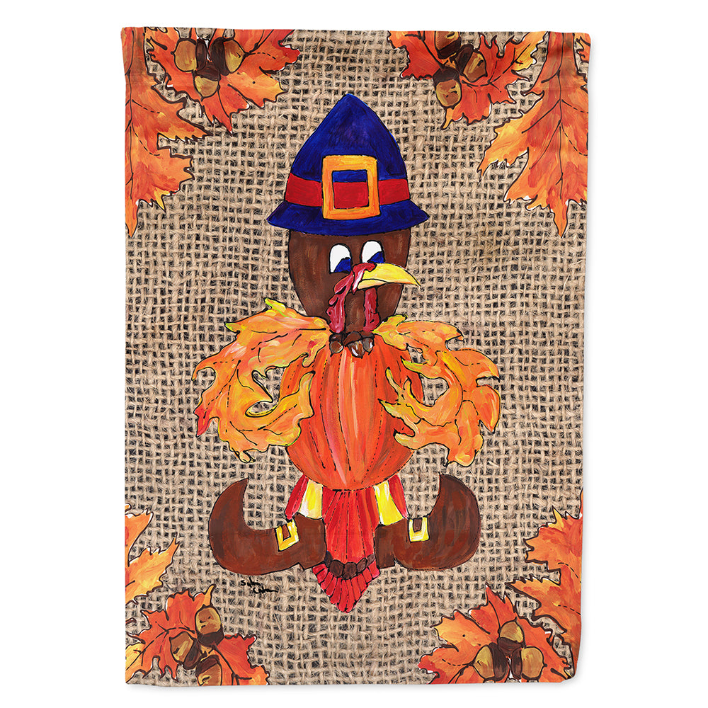 Thanksgiving Turkey Pilgrim Fleur de lis Flag Canvas House Size  the-store.com.