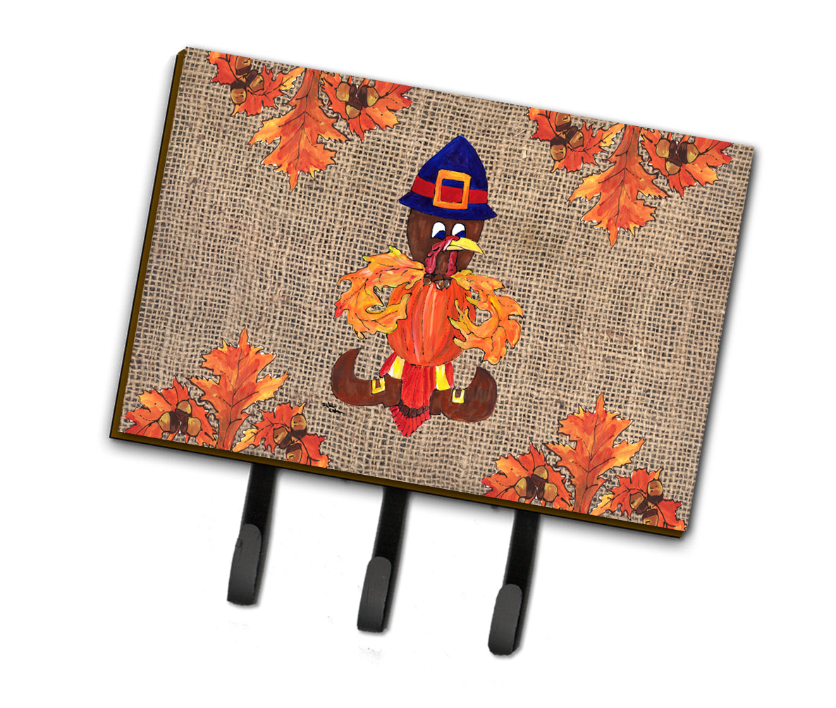 Thanksgiving Turkey Pilgrim Fleur de lis Leash Holder or Key Hook  the-store.com.