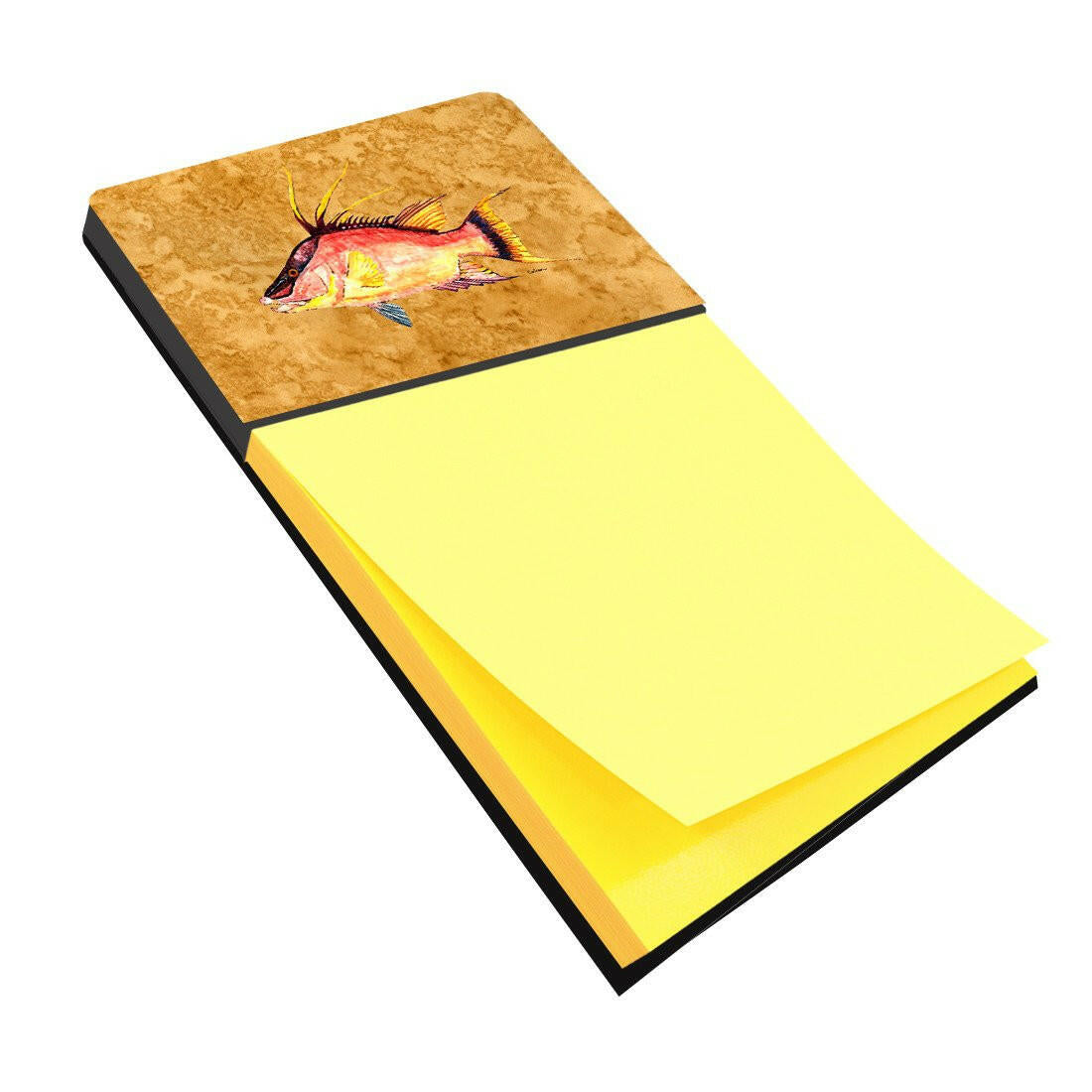 Hog Snapper on Gold Sticky Note Holder 8751SN by Caroline&#39;s Treasures