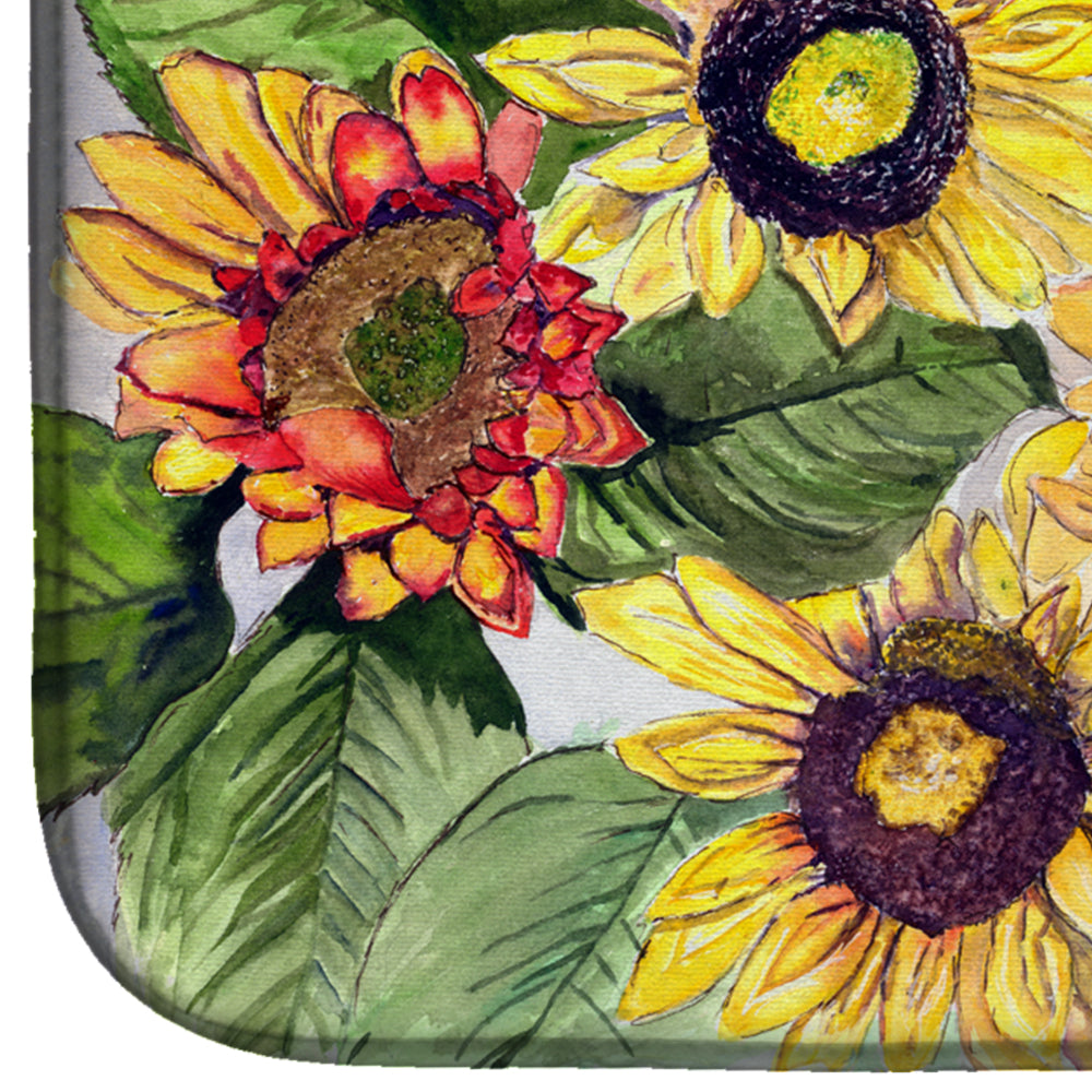 Sunflowers Dish Drying Mat 8766DDM  the-store.com.