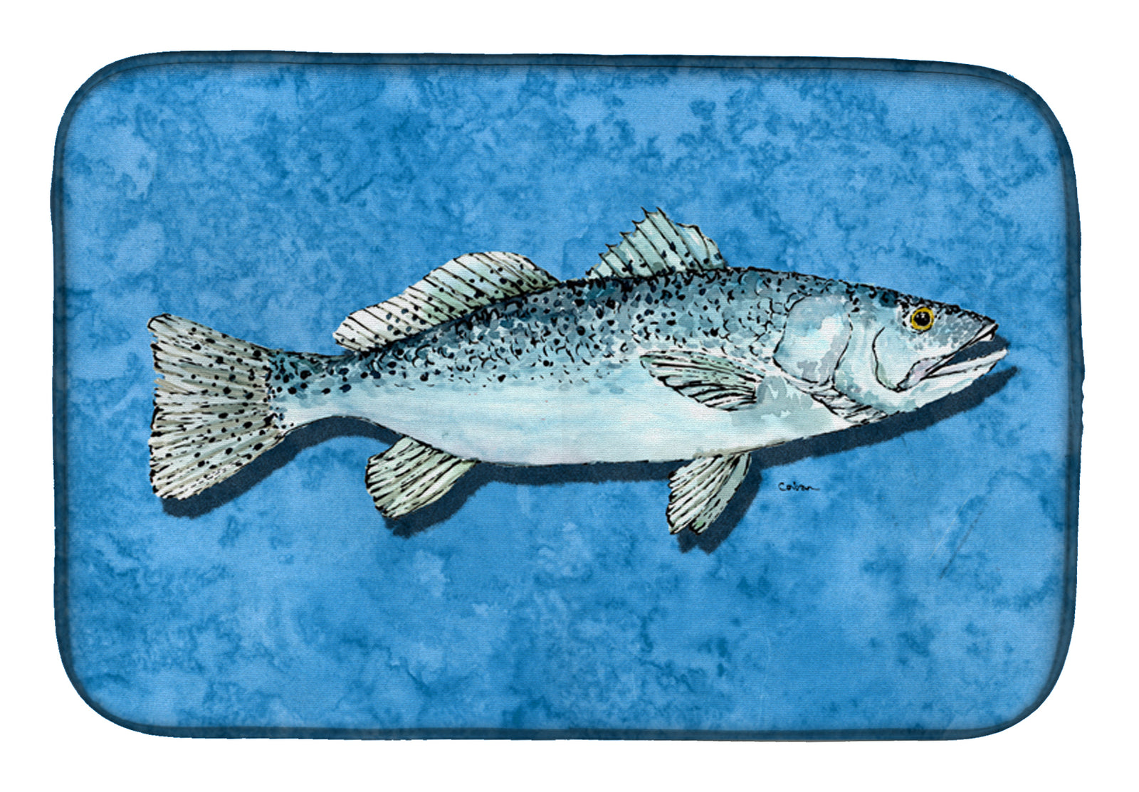 Fish - Trout Dish Drying Mat 8770DDM  the-store.com.