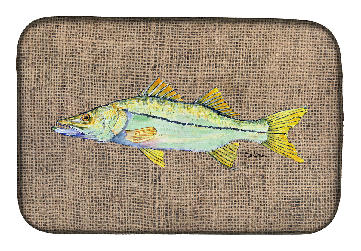 Fish - Snook Dish Drying Mat 8772DDM  the-store.com.