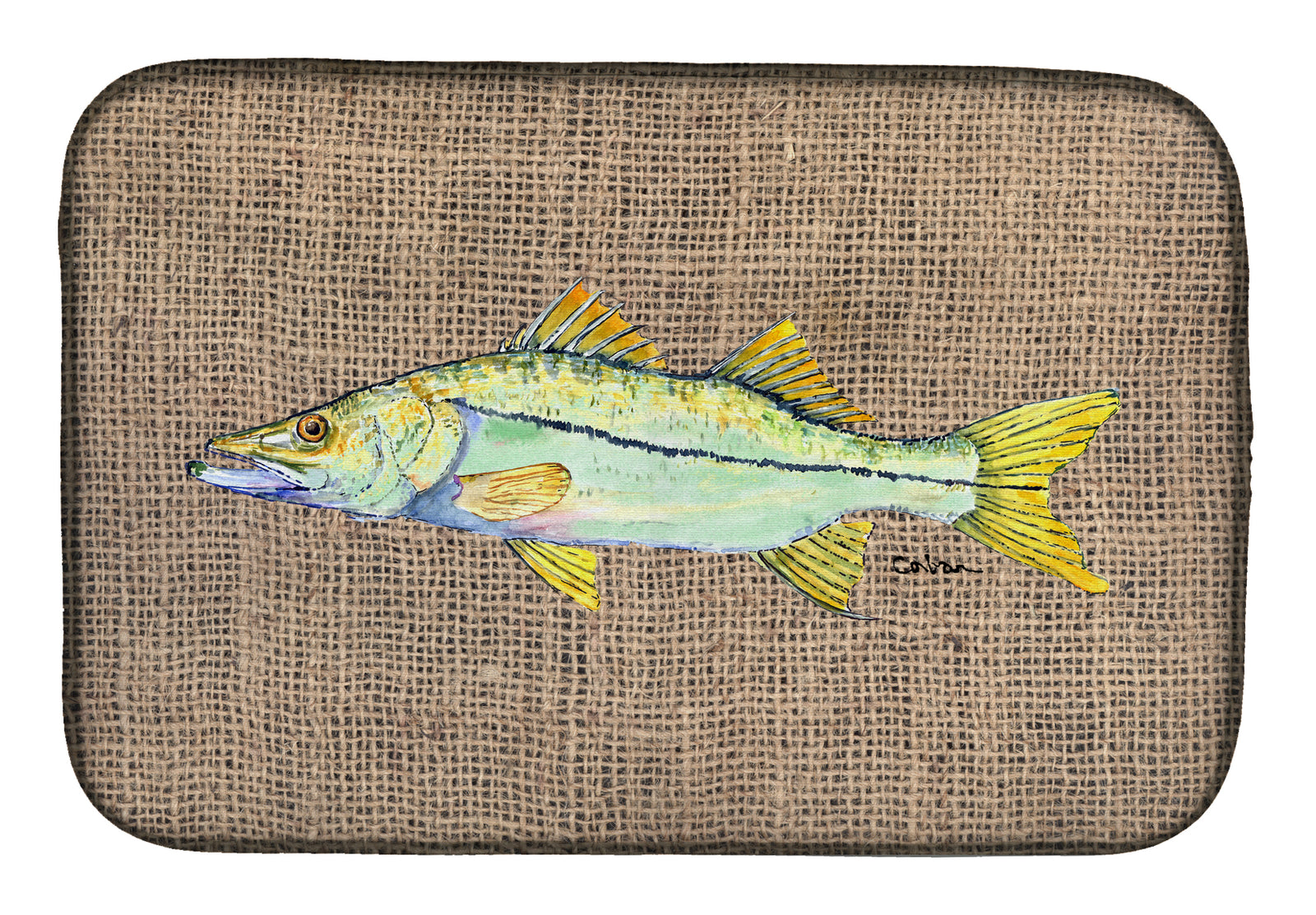 Fish - Snook Dish Drying Mat 8772DDM  the-store.com.