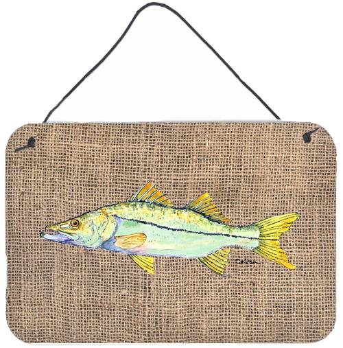 Fish - Snook Indoor Aluminium Metal Wall or Door Hanging Prints by Caroline's Treasures