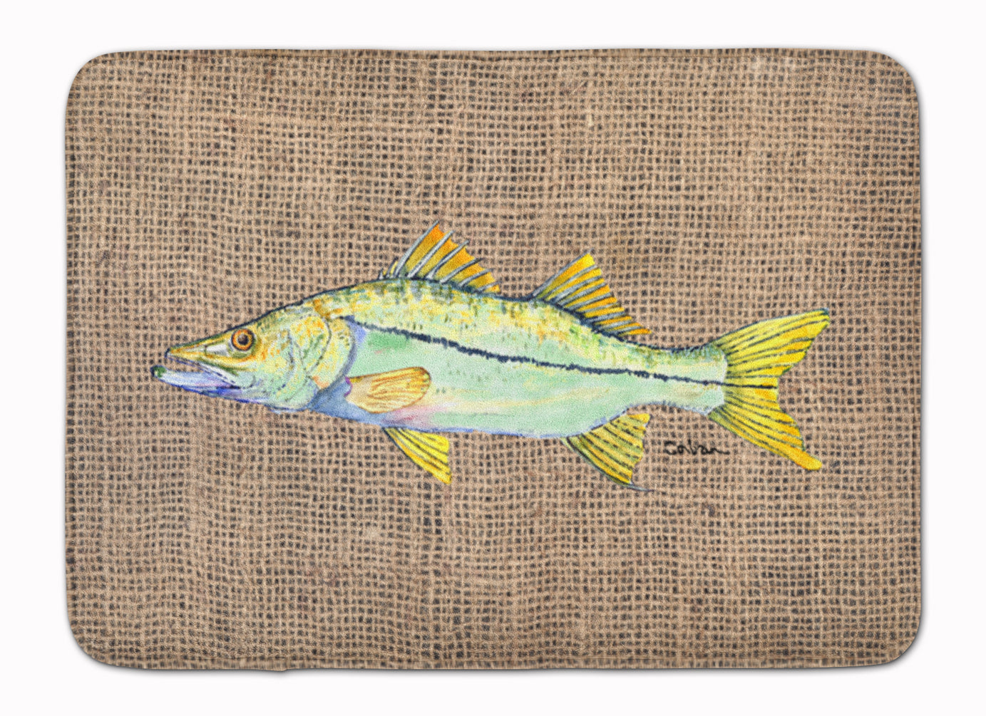 Fish - Snook Machine Washable Memory Foam Mat 8772RUG - the-store.com