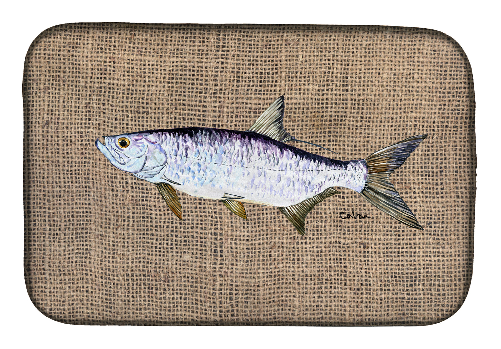 Fish - Tarpon Dish Drying Mat 8774DDM  the-store.com.