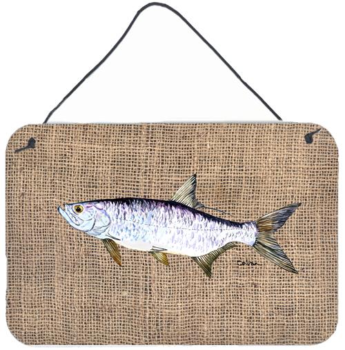 Fish - Tarpon Indoor Aluminium Metal Wall or Door Hanging Prints by Caroline&#39;s Treasures