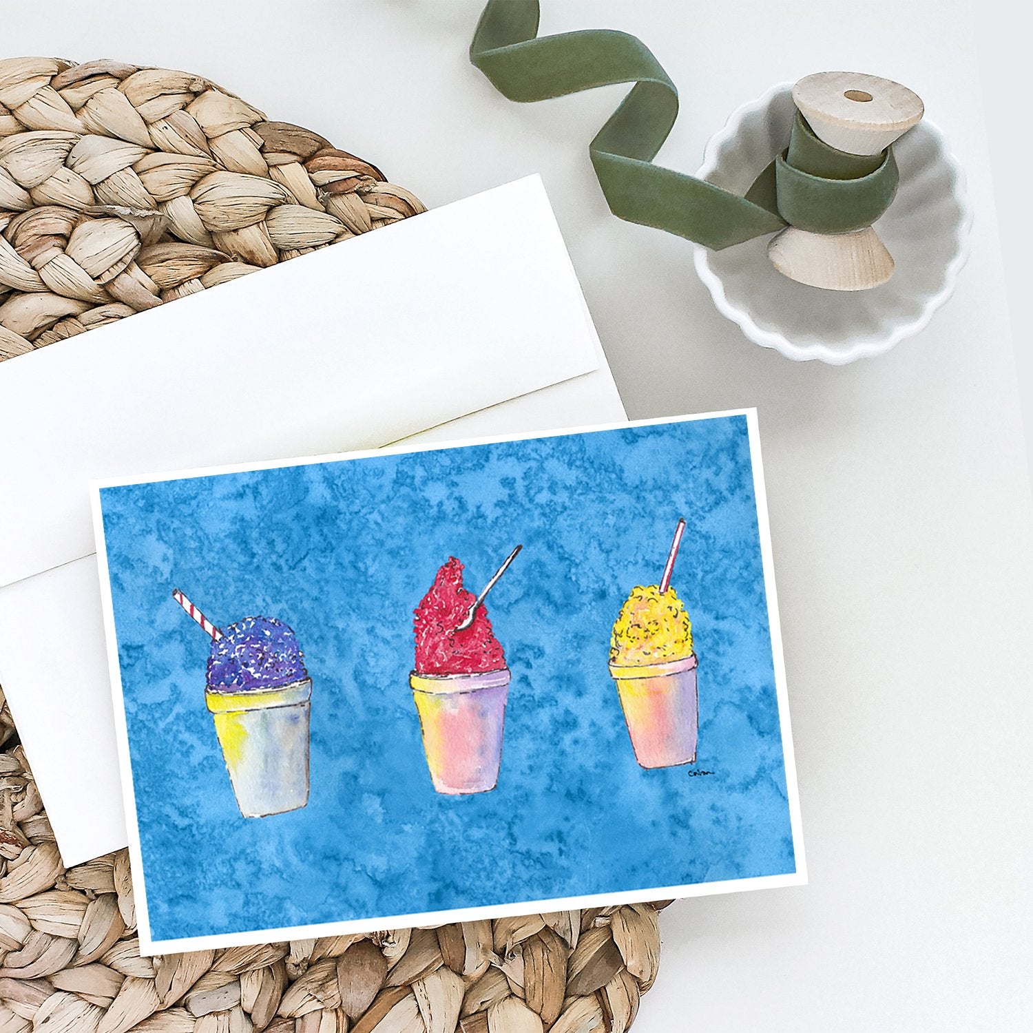 Buy this Snowballs and Snowcones Greeting Cards and Envelopes Pack of 8