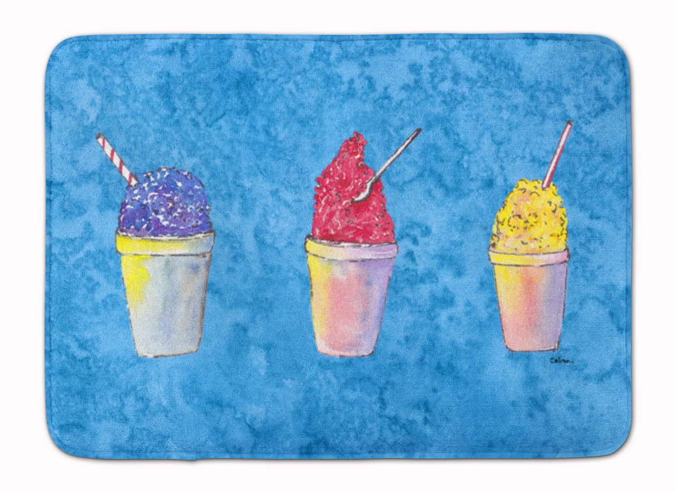 Snowballs and Snowcones Machine Washable Memory Foam Mat 8780RUG - the-store.com