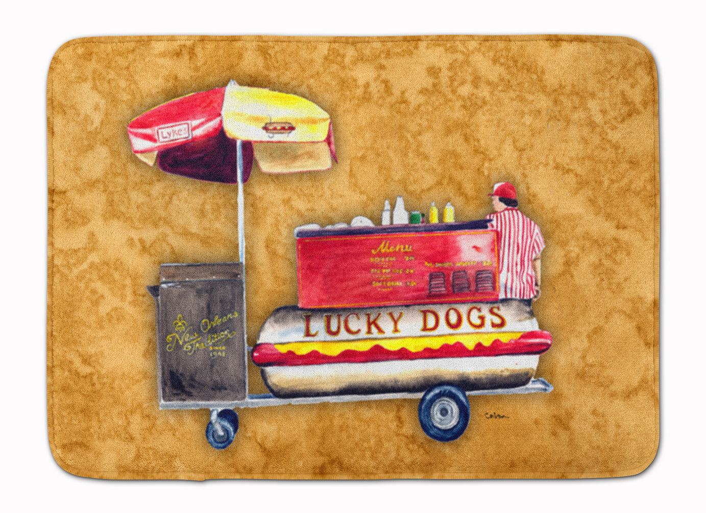 Hot Dog Machine Washable Memory Foam Mat 8781RUG - the-store.com