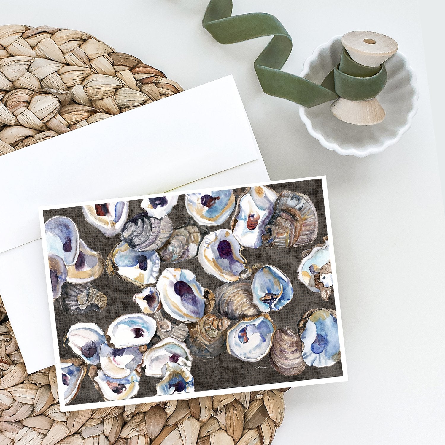 Buy this Oysters Greeting Cards and Envelopes Pack of 8